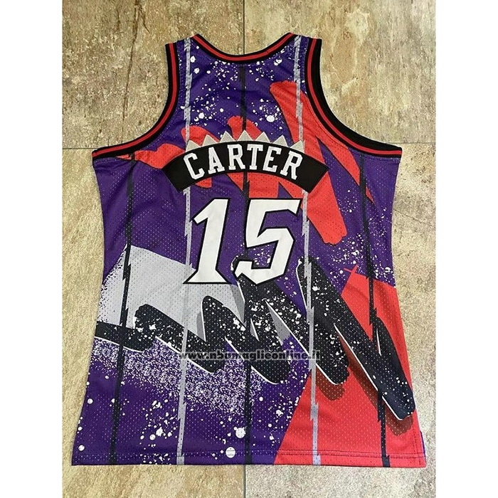 Maglia Toronto Raptors Vince Carter #15 Mitchell & Ness 1998-99 Viola